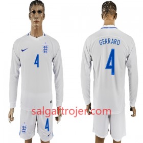 England Fodboldtrøjer Gerarrd 4 Hjemmebanesæt VM 2018 Langærmet